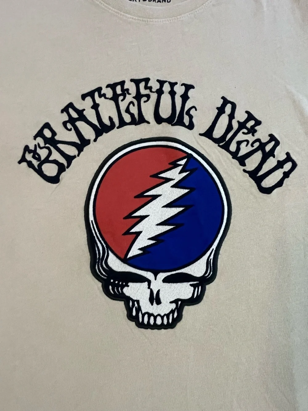 Grateful Dead Embroidered Tshirt, Lucky Brand, Sz M, NWT